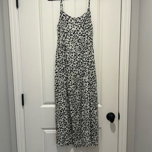 LUSH smocked floral midi dress size Small